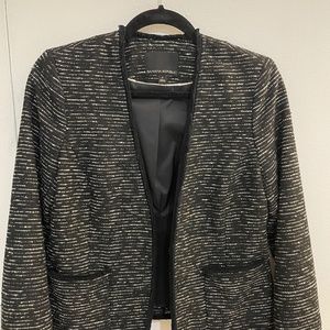 Banana Republic Black & White Tweed Blazer